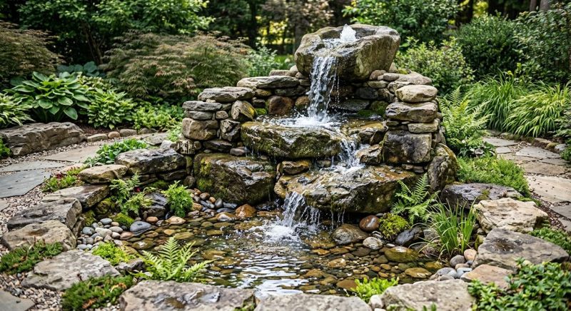 Rock Fountain Installation in Honolulu, HI