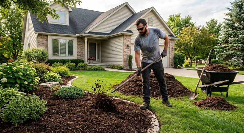 Shredded Mulch Installation in Ventura County, CA