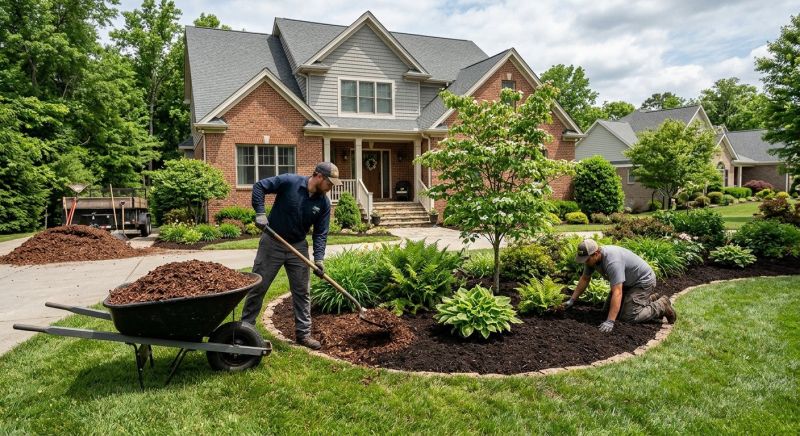 Cedar Mulch Installation in Ventura County, CA