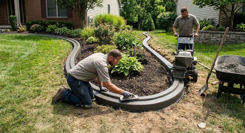 Flowerbed Curbing Installation in Citrus County, FL