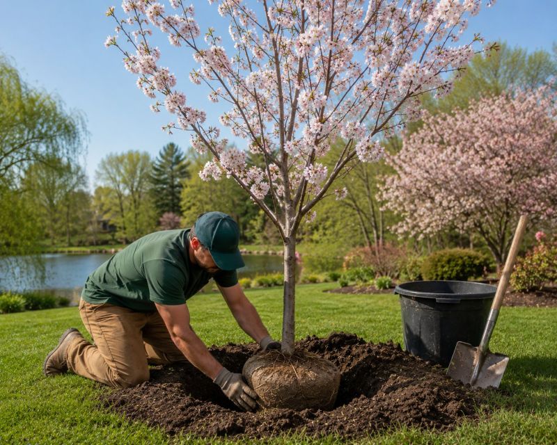 Japanese Maple Planting in Honolulu, HI