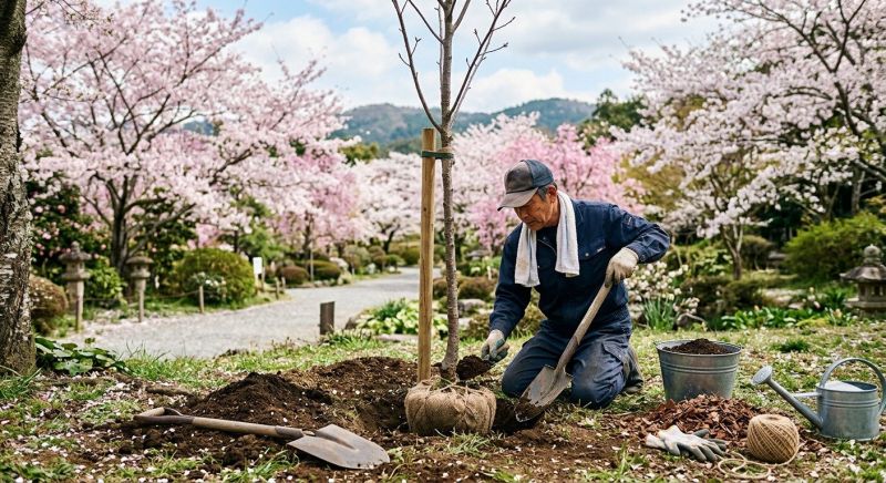 Japanese Maple Planting in Honolulu, HI