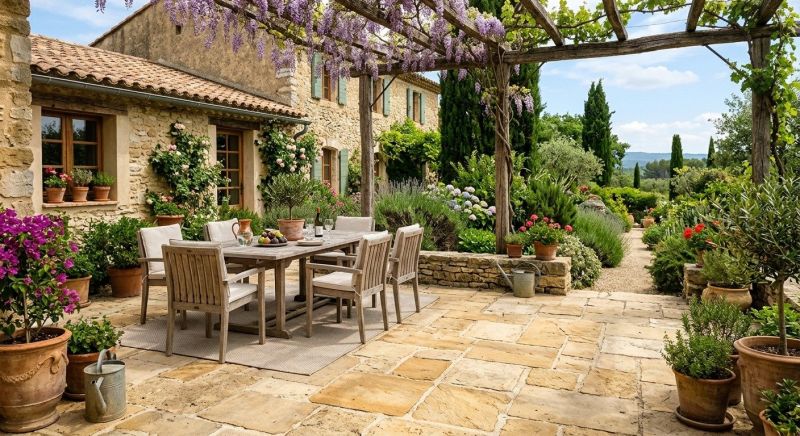 Limestone Patio Installation in Fairfield County, CT