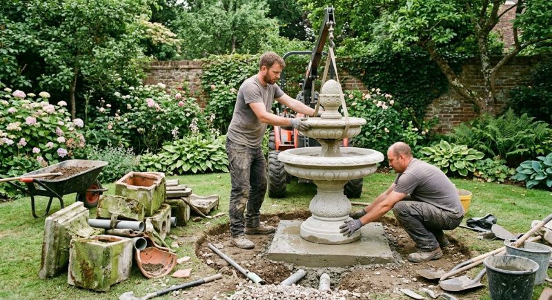 Rock Fountain Installation in Honolulu, HI