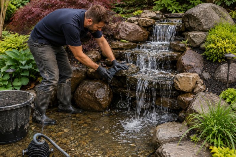Rock Waterfall Installation in Honolulu, HI
